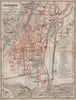 INNSBRUCK antique town city plan stadtplan. Austria Österreich karte 1911 map