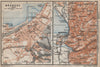 BREGENZ town city stadtplan and environs. Österreich Austria karte 1911 map