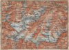 UPPER ÖTZTAL Solden Obergurgl Wildspitze Tyrol Tirol topo-map. Austria 1911