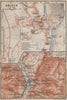 BRIXEN / BRESSANONE town city plan & environs. Südtirol Italy Italia 1911 map