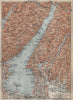 LAGO DI/LAKE GUARDA. Riva Salo Gargnano Bardolino. Topo-map. Italy 1911