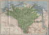 THE NILE DELTA. LOWER EGYPT. BASSE-ÉGYPTE. BAEDEKER 1914 old antique map chart