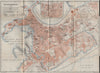 ALEXANDRIA/ALEXANDRIE antique town city plan. Egypt. BAEDEKER 1914 old map