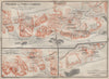 PYRAMIDS & TOMBS OF SAQQARA & ABUSIR PYRAMIDS topo-map. Egypt 1914 old