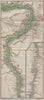 NILE RIVER VALLEY Qena-Al Masid-Luxor-Esna-Edfu-Kom Umbu-Aswan. Egypt 1914 map