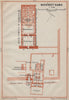 MEDINET HABU floor plan. Mortuary Temple of Ramesses III. Egypt 1914 old map