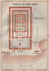 TEMPLE OF KOM OMBO floor plan. Egypt. BAEDEKER 1914 old antique map chart