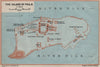 THE ISLAND OF PHILAE. Temple of Isis. Ground plan. Egypt. BAEDEKER 1914 map