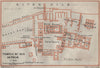 TEMPLE OF ISIS ON PHILAE ground plan. Egypt. BAEDEKER 1914 old antique map