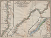 NILE RIVER VALLEY Aswan-Wadi Halfa/2nd cataract Pre-Lake Nasser. Egypt 1914 map