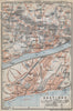HASTINGS town city plan & environs. ST LEONARDS Battle Bexhill. Sussex 1910 map