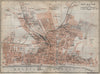 BRIGHTON antique town city plan. Sussex. BAEDEKER 1910 old map chart