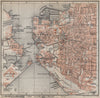 PORTSMOUTH town city plan. Landport Southsea Gosport Portsea Hampshire 1910 map
