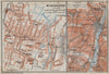WINCHESTER antique town city plan & environs. Itchen valley. Hampshire 1910 map