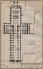 WINCHESTER CATHEDRAL floor plan. Hampshire. BAEDEKER 1910 old antique map