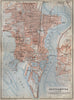 SOUTHAMPTON town city plan. Itchen Docks Woolston Northam. Hampshire 1910 map