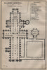 SALISBURY CATHEDRAL SALISBURY CATHEDRAL floor plan. Wiltshire 1910 old map