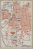 SALISBURY town city plan. St Mary's Cathedral. St Edmunds. Wiltshire 1910 map