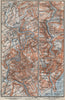 WYE VALLEY topo-map. Chepstow Ross-on-Wye Monmouth. Monmouthshire 1910 old