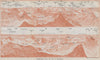 SNOWDON PANORAMA. Snowdonia Harlech Holyhead Isle of Man Ireland Wales 1910 map