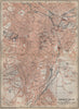 SHEFFIELD town city plan. Broomhall Nether Edge Sharrow. Yorkshire 1910 map