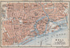 KINGSTON-UPON-HULL antique town city centre plan. Yorkshire. BAEDEKER 1910 map