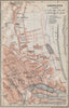 ABERDEEN antique town city plan. Docks. Scotland. BAEDEKER 1910 old map
