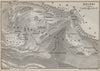DELPHI ground plan. Mount Parnassus. Valley of Phocis. Greece 1909 old map