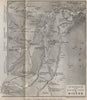 MYCENAE. The Acropolis & Lower City ground plan. Mykines, Greece 1909 old map