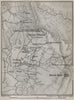MOUNTS ITHOME & MOUNT EVA & environs. Vourkano Eua. Messenia, Greece 1909 map