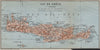 CRETE. topo-map of the island. Greece. BAEDEKER 1909 old antique chart