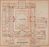 BRITISH MUSEUM GROUND FLOOR floor plan. Bloomsbury, London. BAEDEKER 1905 map