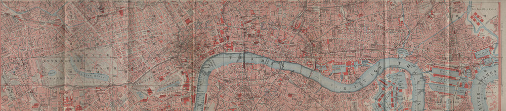 CENTRAL LONDON Bayswater Kensington Mayfair Southwark City Docks 1905 old map