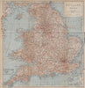 ENGLAND AND WALES. Railways and steamboat routes. UK. BAEDEKER 1930 old map