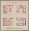 LONDON MUSEUM floor plan. Lancaster House, St James's.Museum of London 1930 map