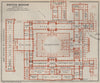 BRITISH MUSEUM GROUND FLOOR floor plan. Bloomsbury, London. BAEDEKER 1930 map