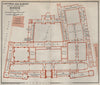 VICTORIA & ALBERT MUSEUM first floor plan. South Kensington, London 1930 map
