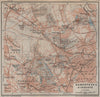 HAMPSTEAD & HIGHGATE. Holloway Finchley Muswell Hill Hornsey Hendon 1930 map