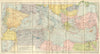 MEDITERRANEAN & BLACK SEAS showing steamship routes & railways 1911 old map