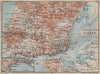 LISBON LISBOA CIRCUMVISINHANÇAS environs. Cascais Sintra. Portugal 1911 map