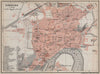 CORDOVA CÓRDOBA CORDOBA town city ciudad plan. Spain España mapa 1911 old