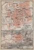 TLEMCEN antique town city plan & environs. Algeria carte. BAEDEKER 1911 map