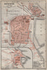 SOUSSE (Soussa) antique town city plan & environs. Tunisia carte 1911 old map