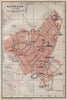 KAIROUAN (Kirwan / al-Qayrawan) antique town city plan. Tunisia carte 1911 map