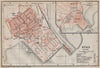 SFAX antique town city plan. Tunisia carte. BAEDEKER 1911 old map