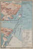 PORT SAID. PORT-SAÏD antique town city plan. Egypt. BAEDEKER 1911 old map