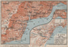 YALTA town city plan & environs. Hurzuf Koreiz Nikita Ialta. Crimea 1911 map