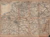 NORTH-EASTERN FRANCE. Normandie Picardie Champagne Artois Lorraine 1899 map