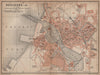 BOULOGNE-SUR-MER town city plan de la ville. Pas-de-Calais carte 1899 old map