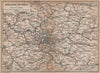 ÎLE-DE-FRANCE. Paris environs. Seine Oise Eure Loir Aisne carte 1899 old map